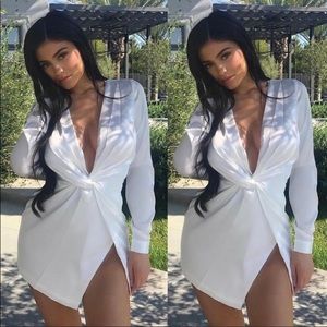 White Fashion Nova dress. Excellent